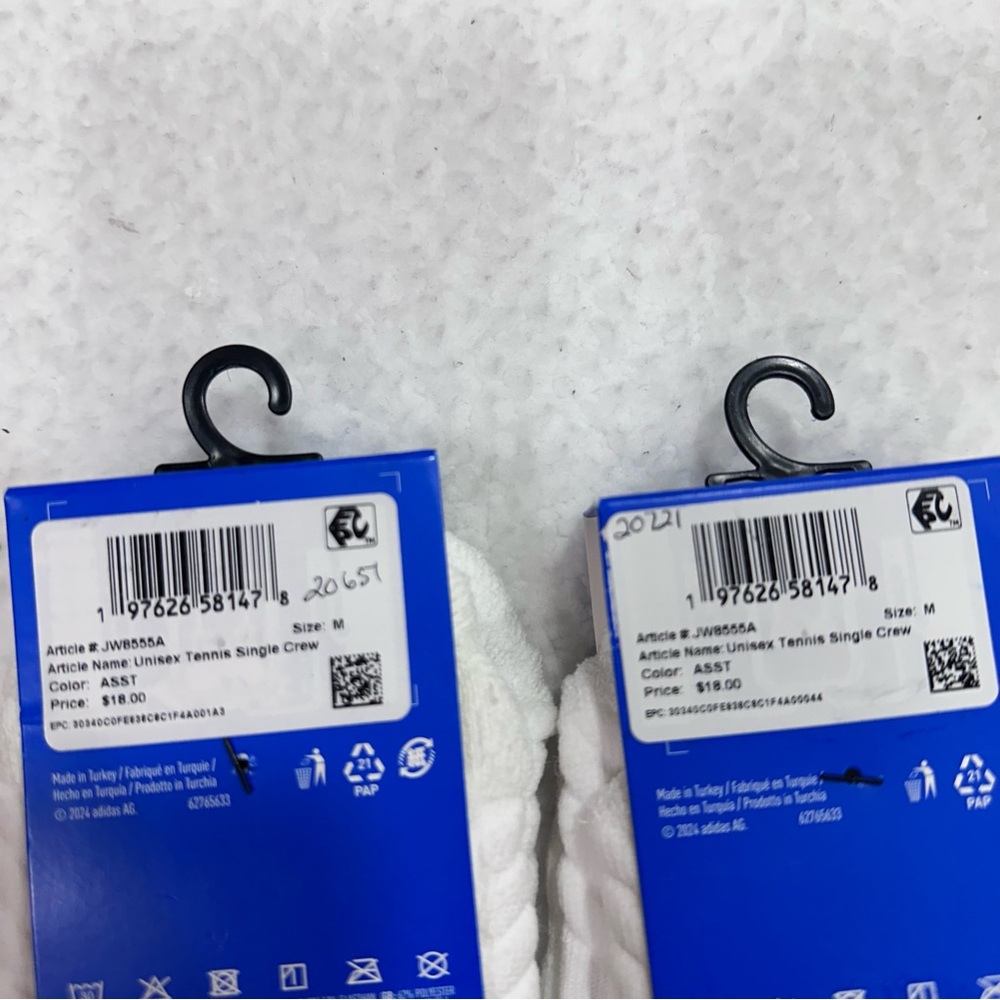 Adidas White Tennis Socks - Picture 4 of 7